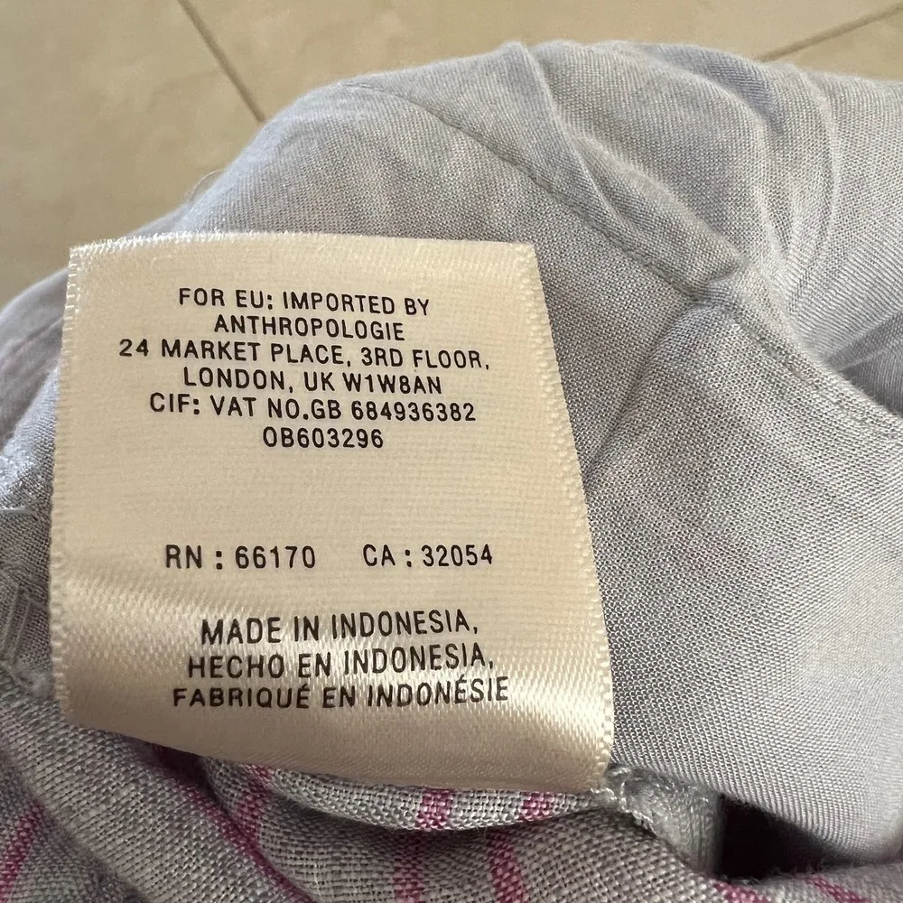 Anthropologie Nantucket Ruffled Jumpsuit Elevenses Size 8 Stripe Pink Lavender - Image 13