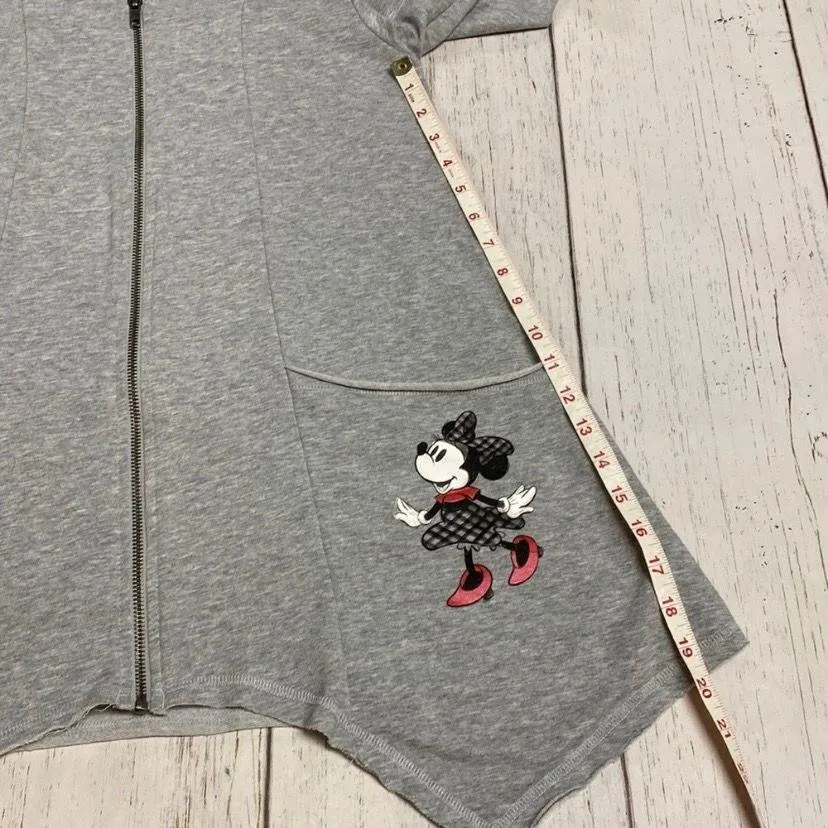 Disney Parks Minnie Mouse Swing Handkerchief Zip Hoodie Jacket - Image 3