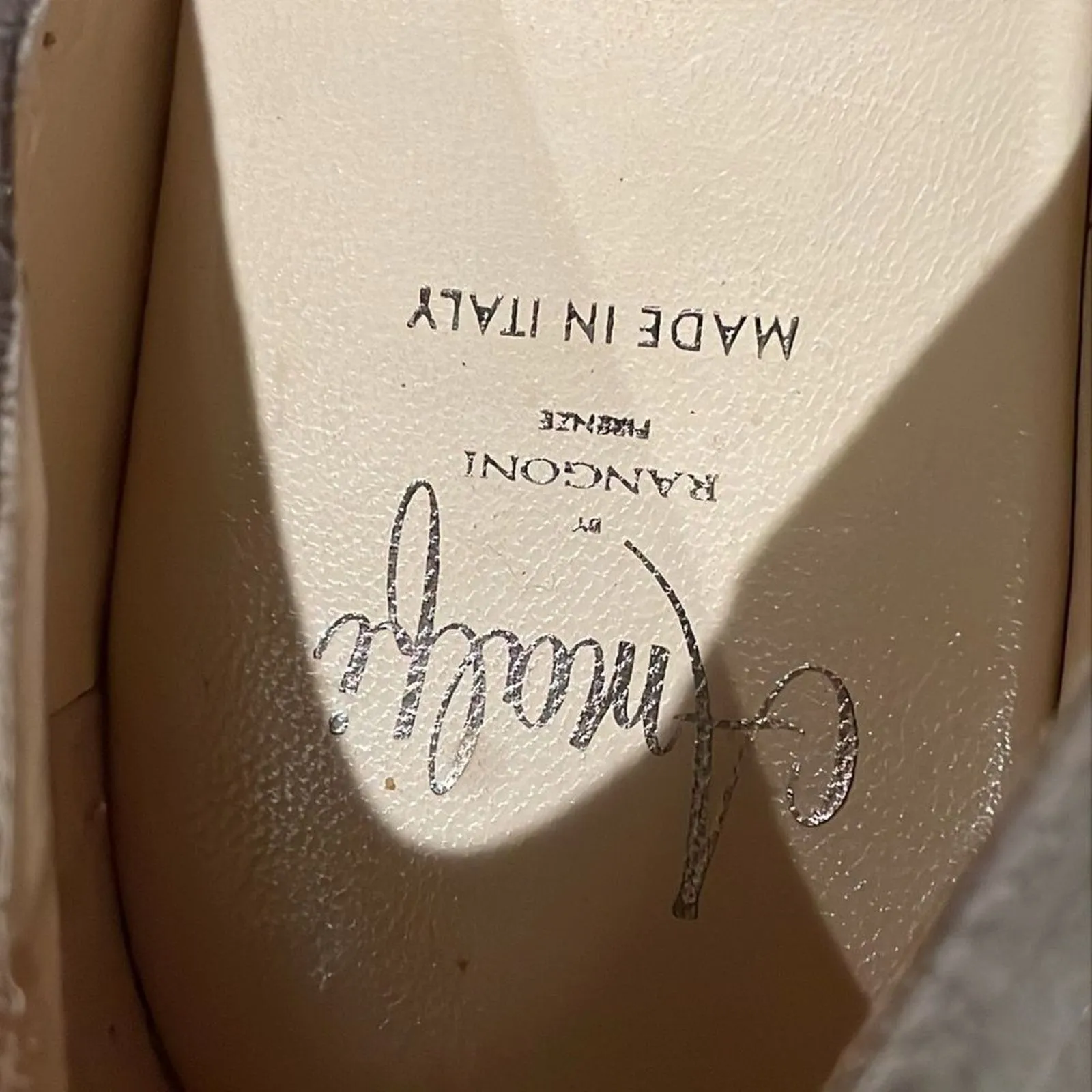 Amalfi by Rangoni Taupe Brown Suede Leather Wedge Mary Jane Shoe Womens 8.5N Size 8.5 - Image 2