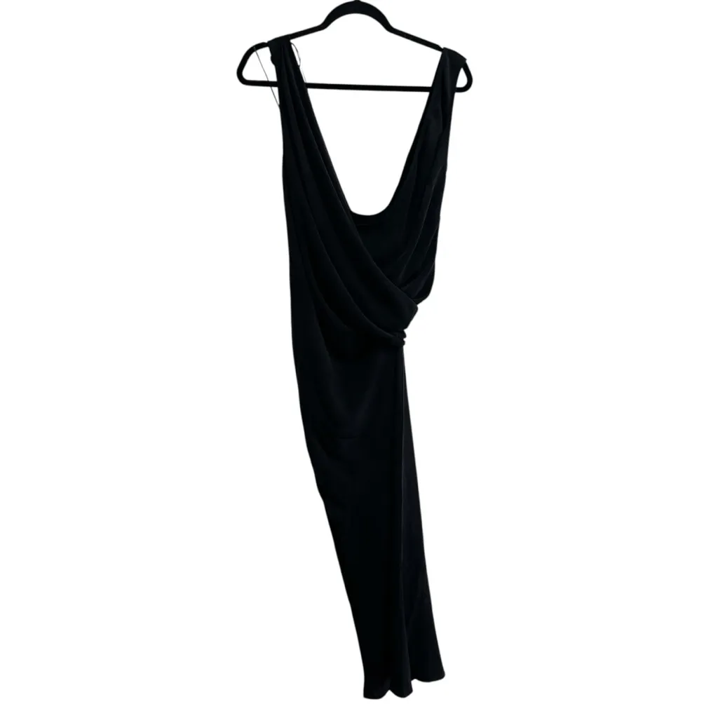 NEW NWT St. Agni Layered Drape Dress Maxi Dress In Black - Image 3