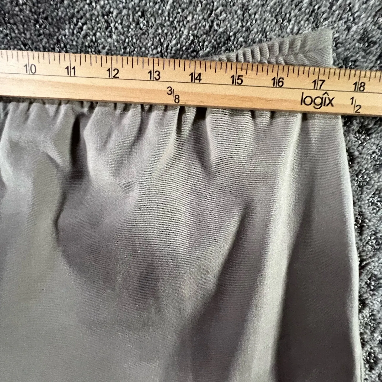 Eileen Fisher Womens L Taupe Side Zip‎ Tapered Pants Elastic Waist Travel Ankle - Image 5