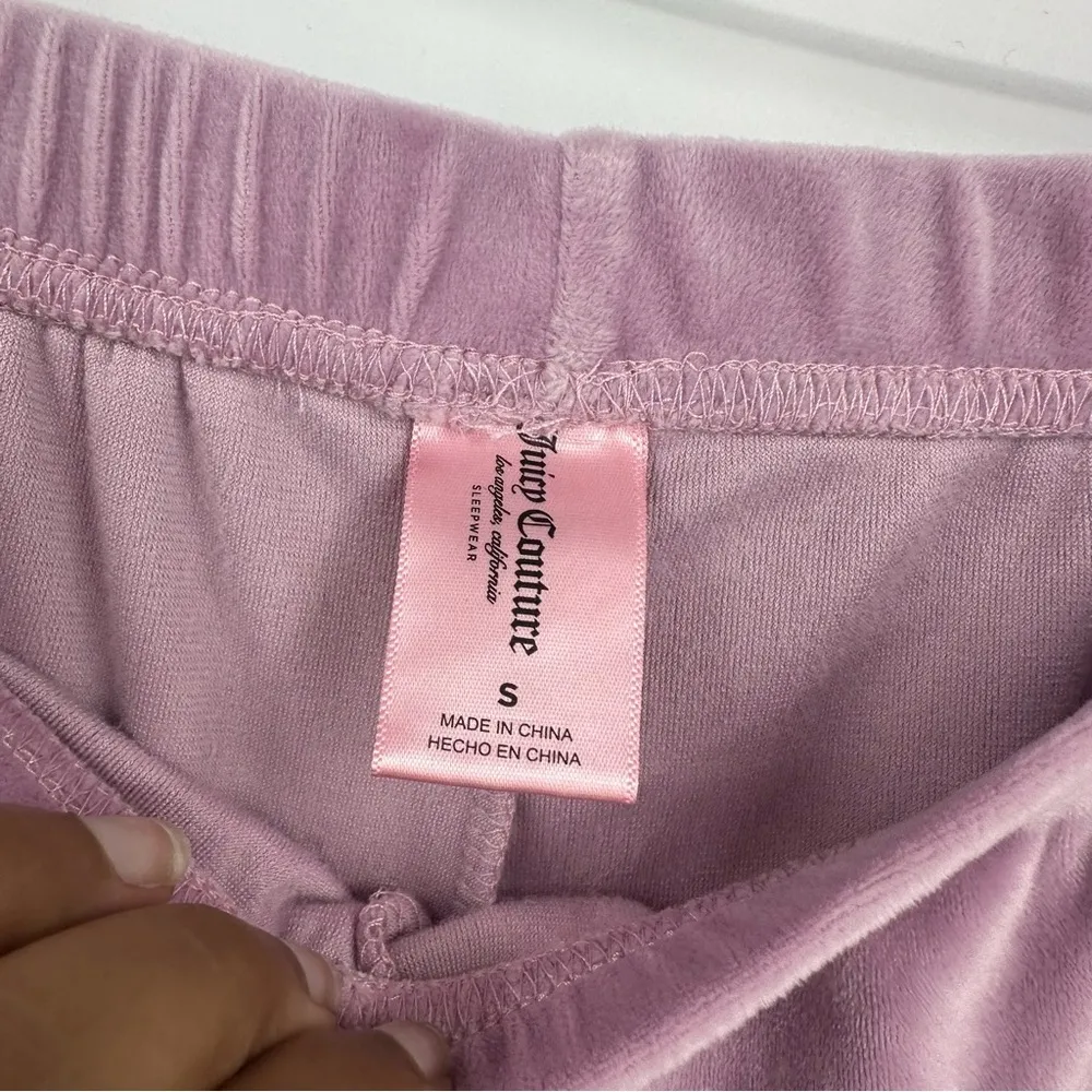 Juicy Couture Velvet Sleep Pajama Set 2 Piece Size Small - Image 9