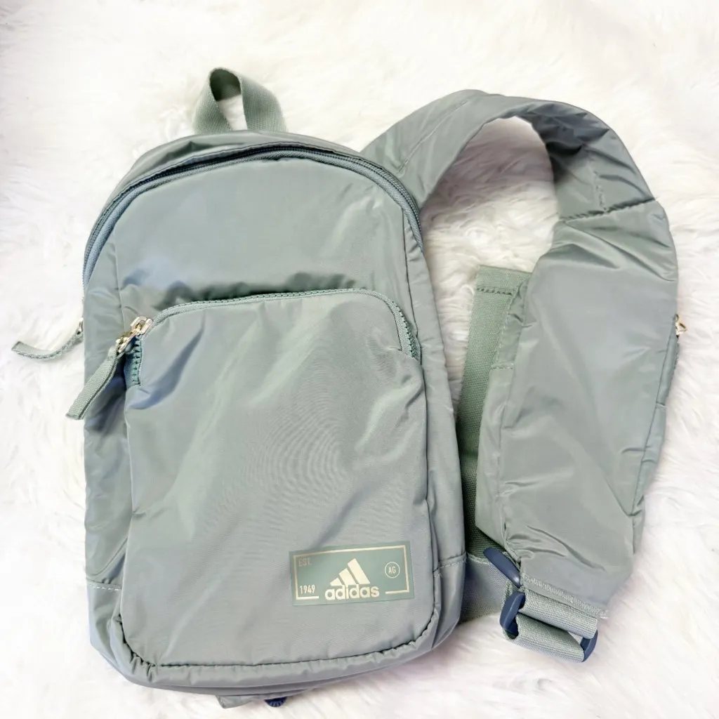 Adidas Essentials 2 Sling Crossbody Bag Green - Image 2