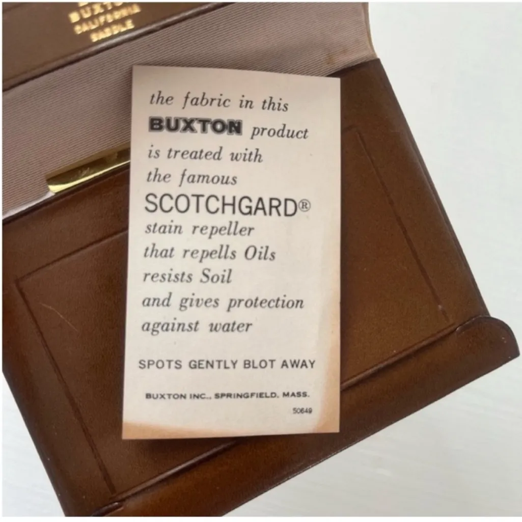 1960s Lady Buxton Leather & Brass French Purse Wallet with Kiss Lock Brown Tan - Image 14