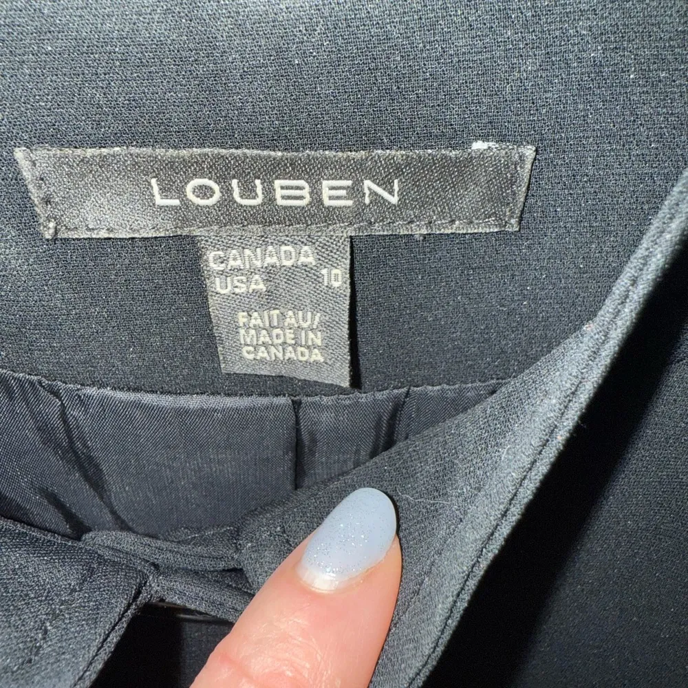 Louben of Canada Black 3/4 Length Jacket Size 10 - Image 3