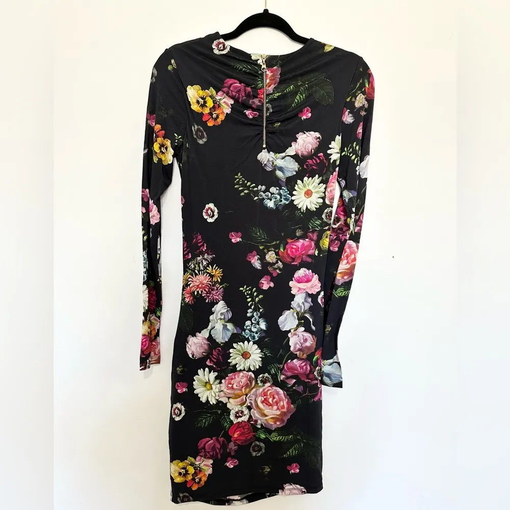 Ted Baker London Izzie Floral Canvas Painting Dress Size 1 (US 4) midi dress - Image 3