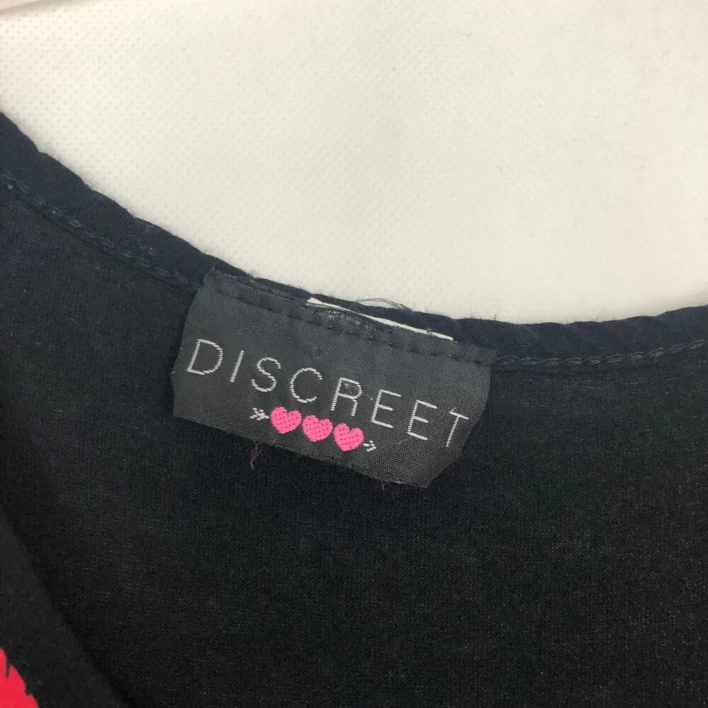 Discreet Multicolor Y2K Chevron Top Juniors Large Artsy Minimalist Dressy Flowy - Image 2