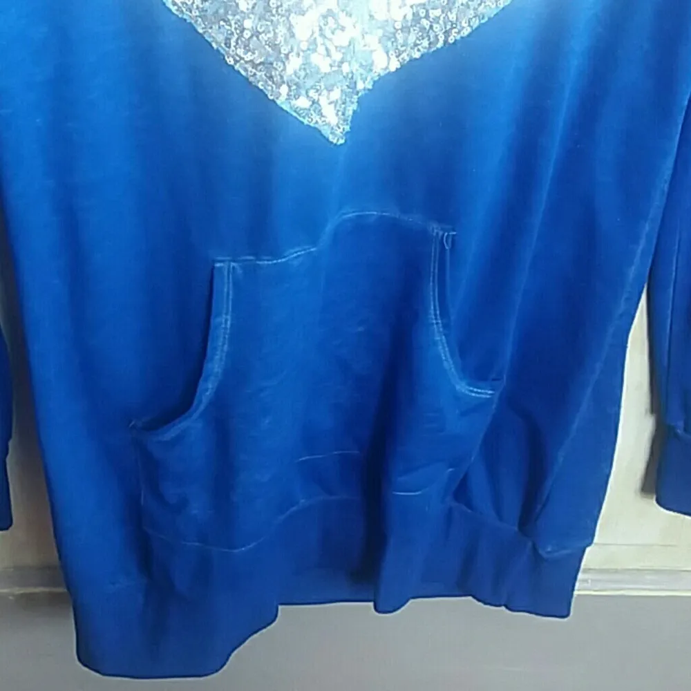 Miss Chievous Burnout hoodie with sequin heart - Image 3