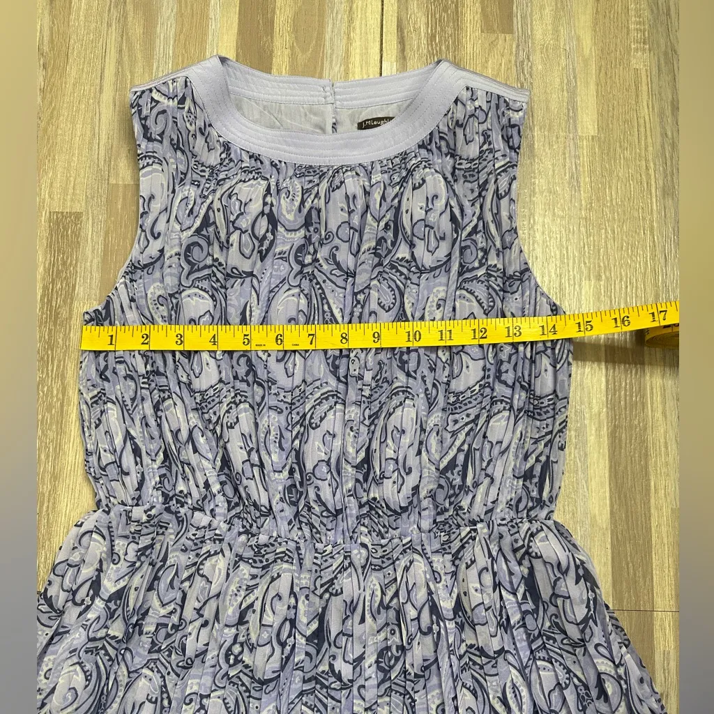 J. McLaughlin Saddle Paisley Silk Sleeveless Dress Size XS - Image 3