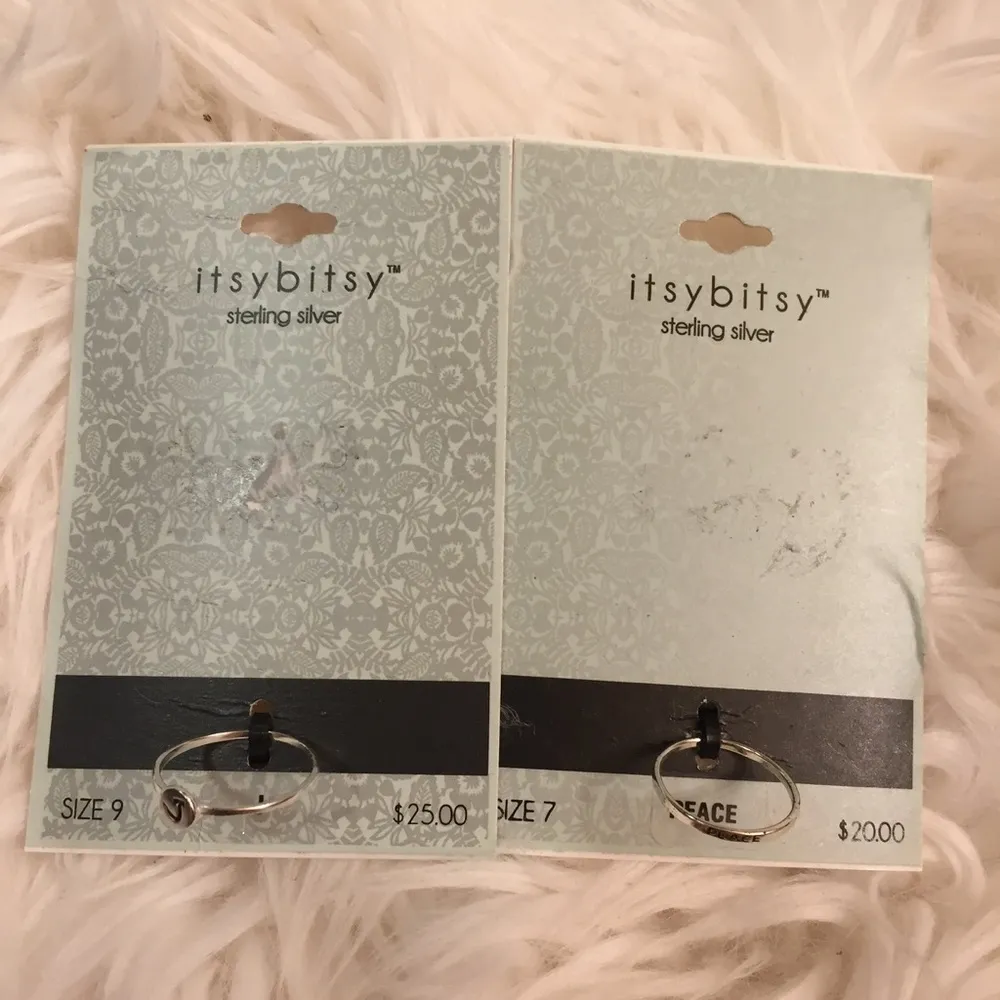 Dainty Silver ring bundle. Size 7 & 9 - Image 3