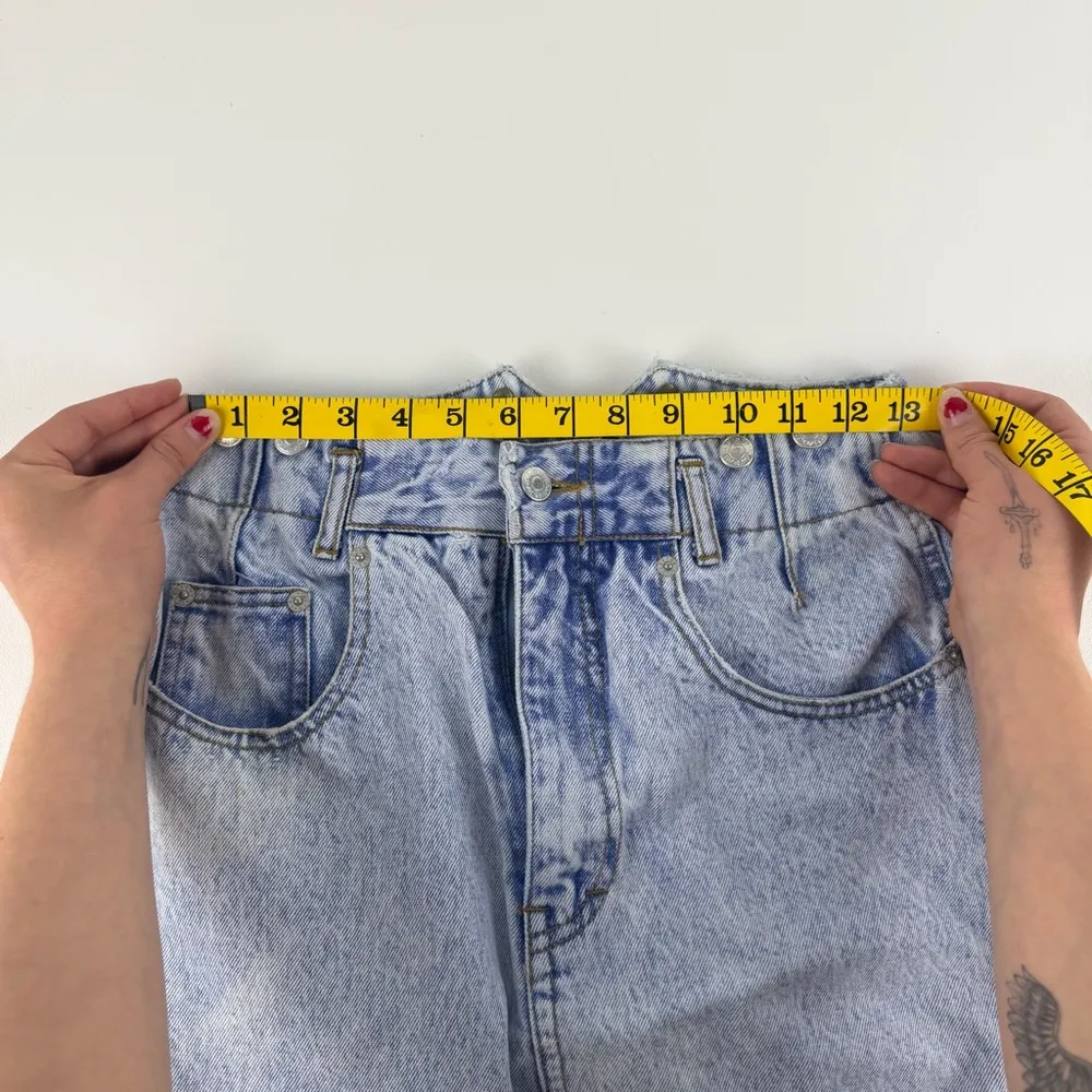 Vintage Jordache Acid Wash Denim Skirt - Image 6