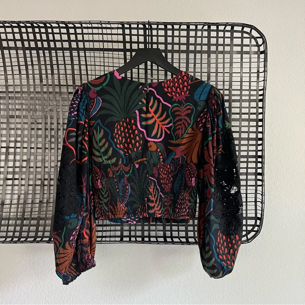 Farm Rio frutis dream puff sleeve blouse - Image 7