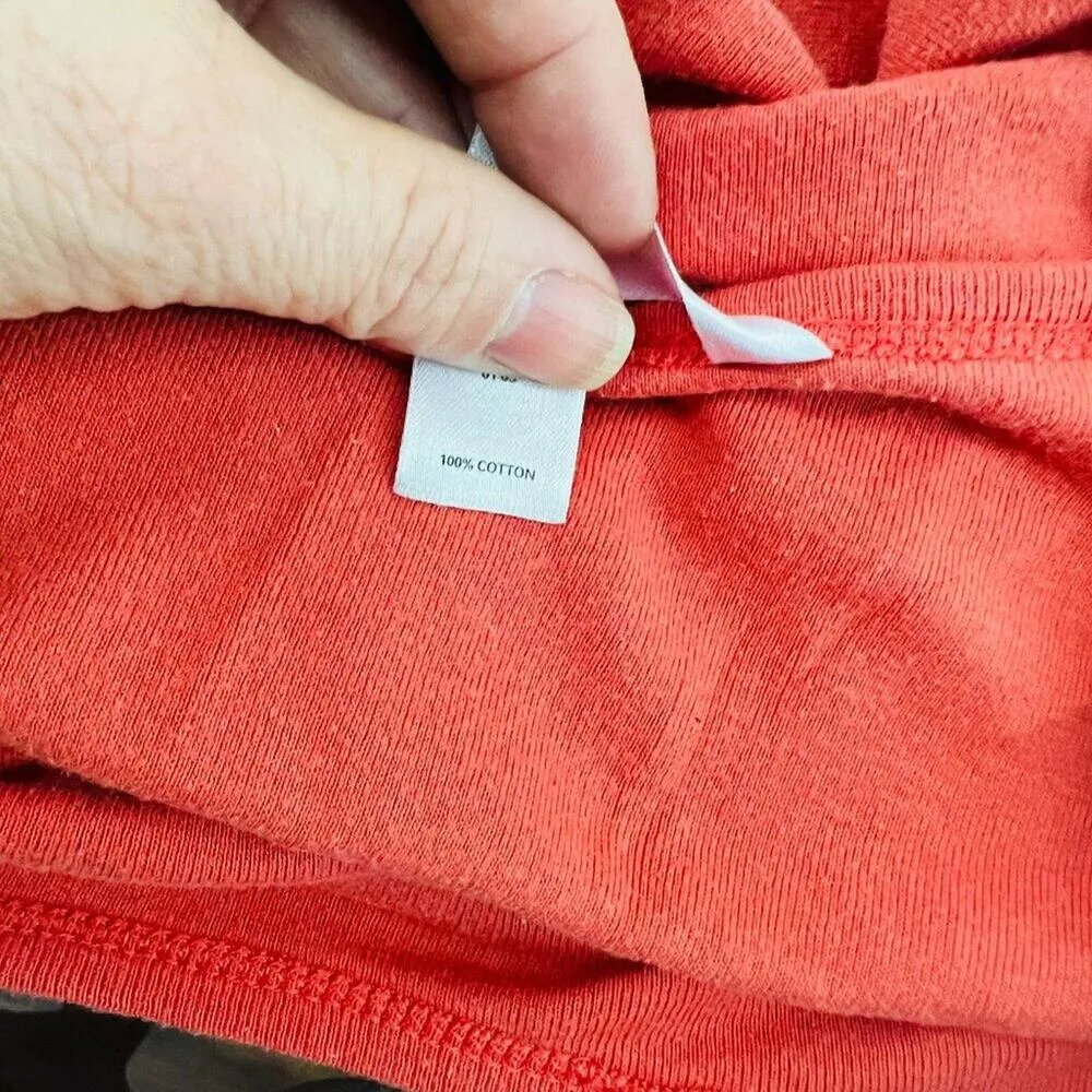 Victoria's Secret Orange Bling Rhinestone Short Sleeve Tee Womens Size Medium - Image 4