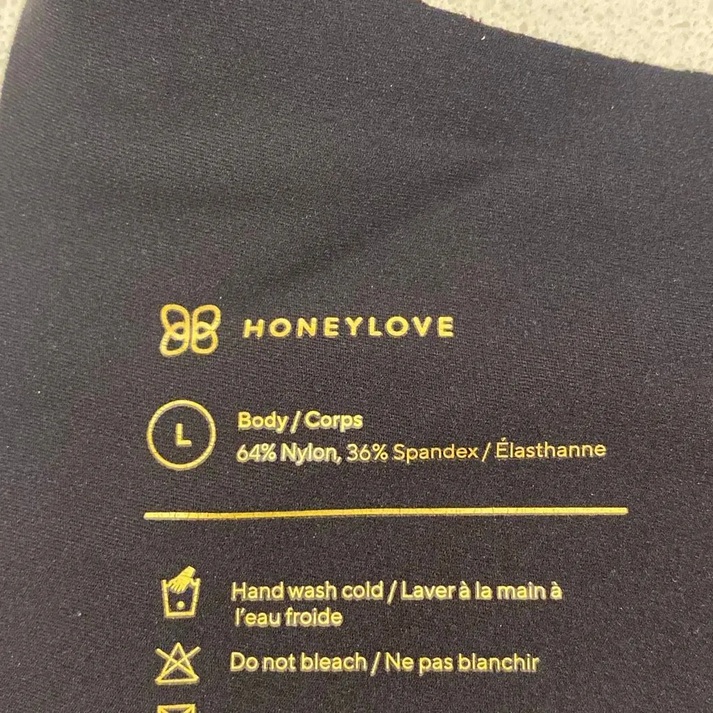 HoneyLove Silhouette bra, size large Black - Image 8