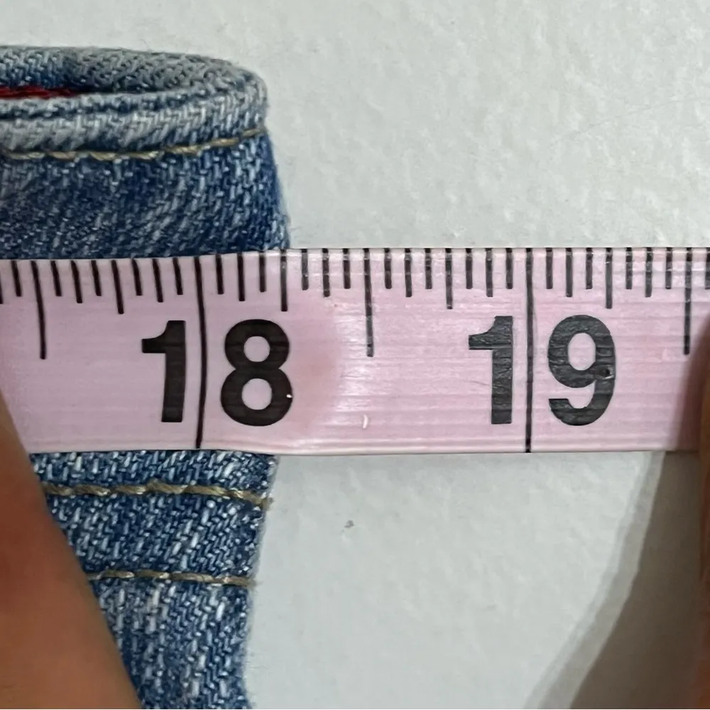 Women’s Westport Denim 90’s Wide‎ Leg Light Wash Jeans Button Detail Size 12 - Image 4