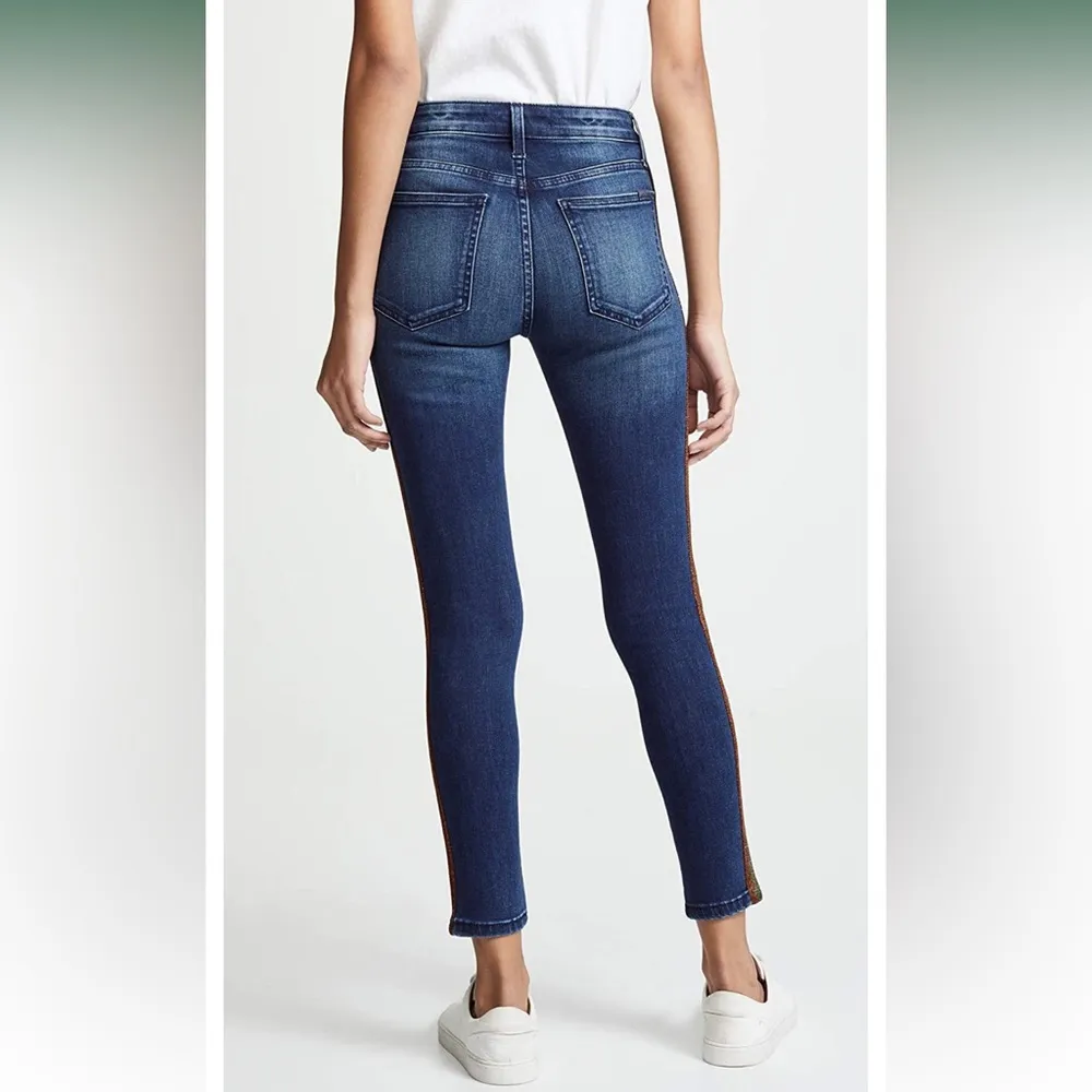 Joe's Jeans Skinny Charlie Ankle Side Stripe High Waist in Jillie Size 27 NEW - Image 8