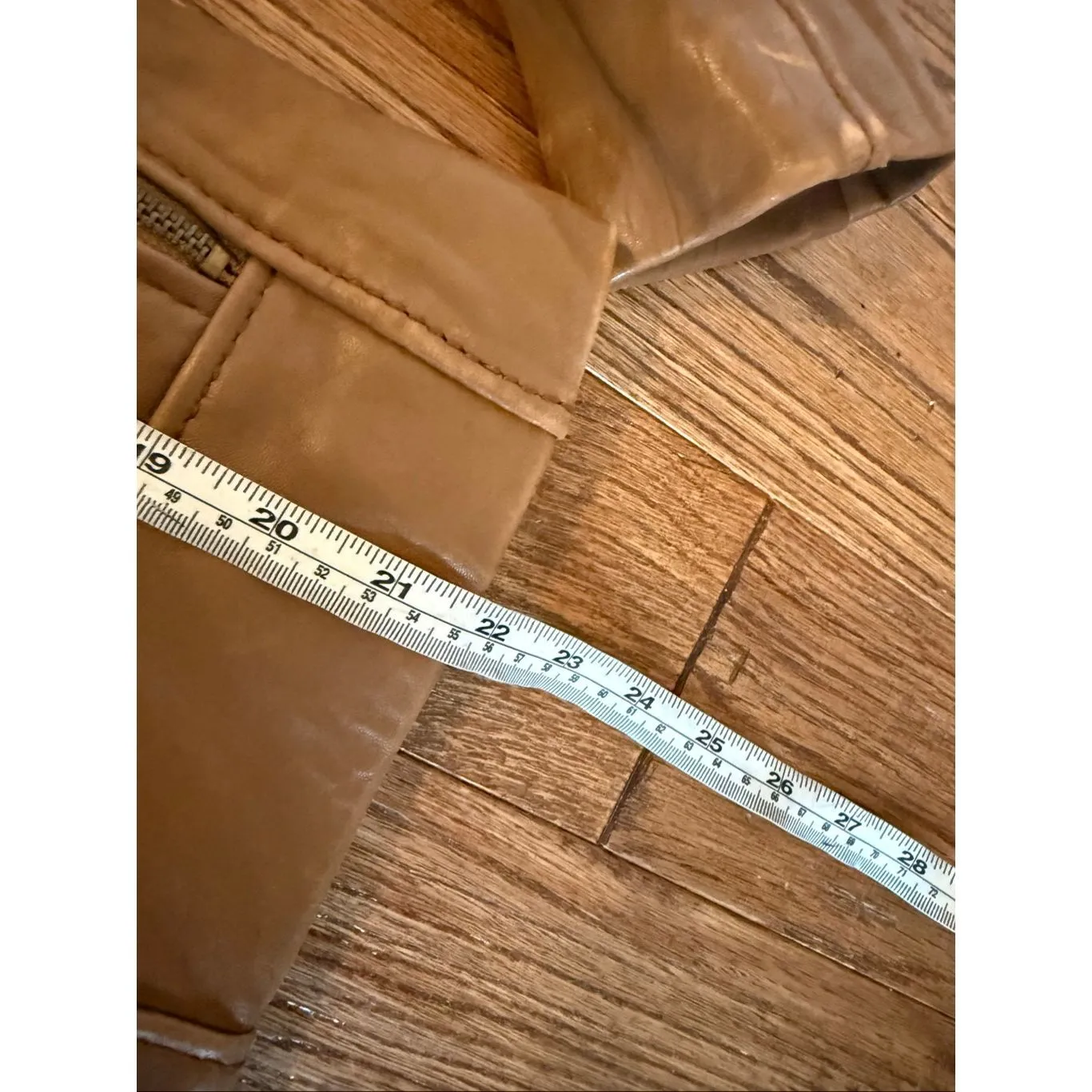 Michael Michael Kors Genuine leather tan moto jacket size small - Image 6