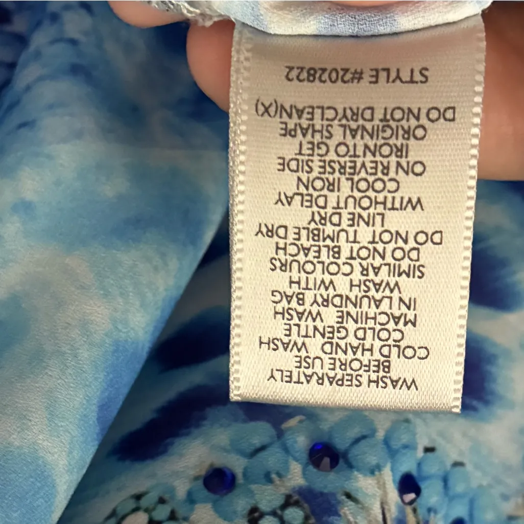 🆕Avenue Cami Hvar Blues & White Print With Rhinestone 20🆕 - Image 13