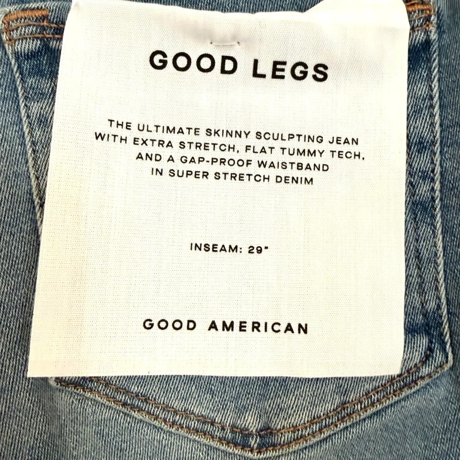 Good American Good Legs Always Fits Good Waist Skinny Jeans Women's 0/25 Indigo - Image 10