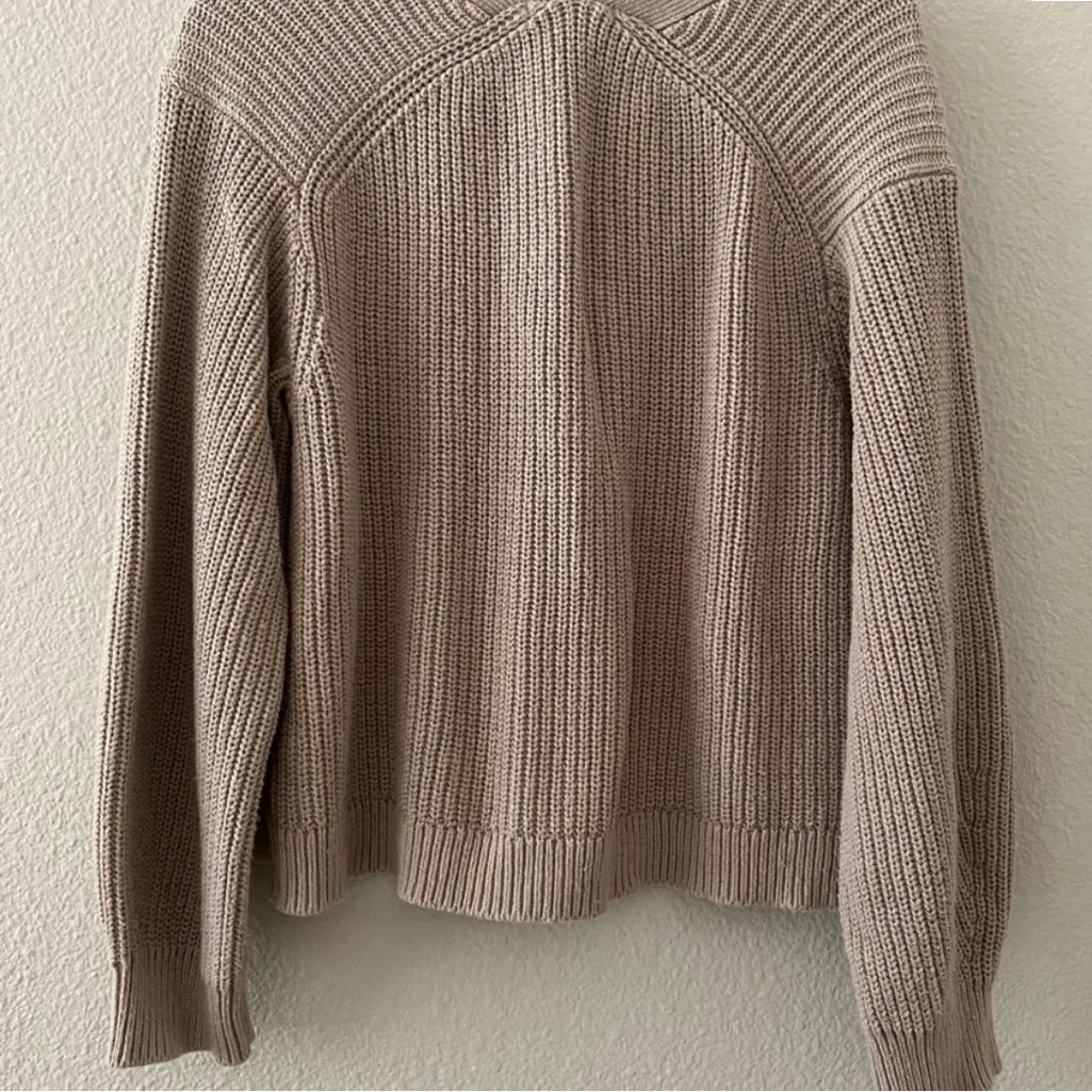H&M  Women's Taupe Cardigan Sweater - Image 2