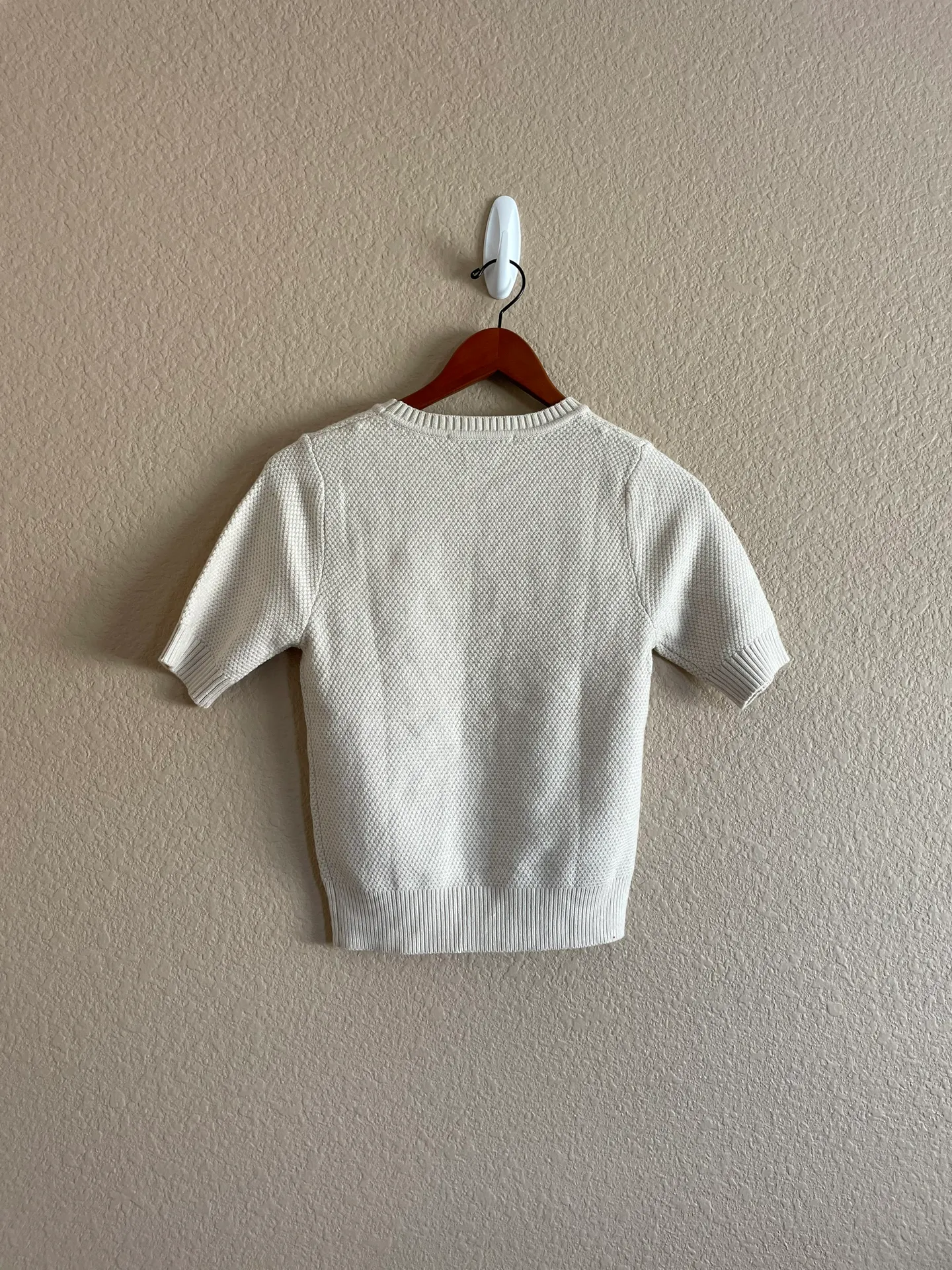 Cream Knitted  Top - Image 4