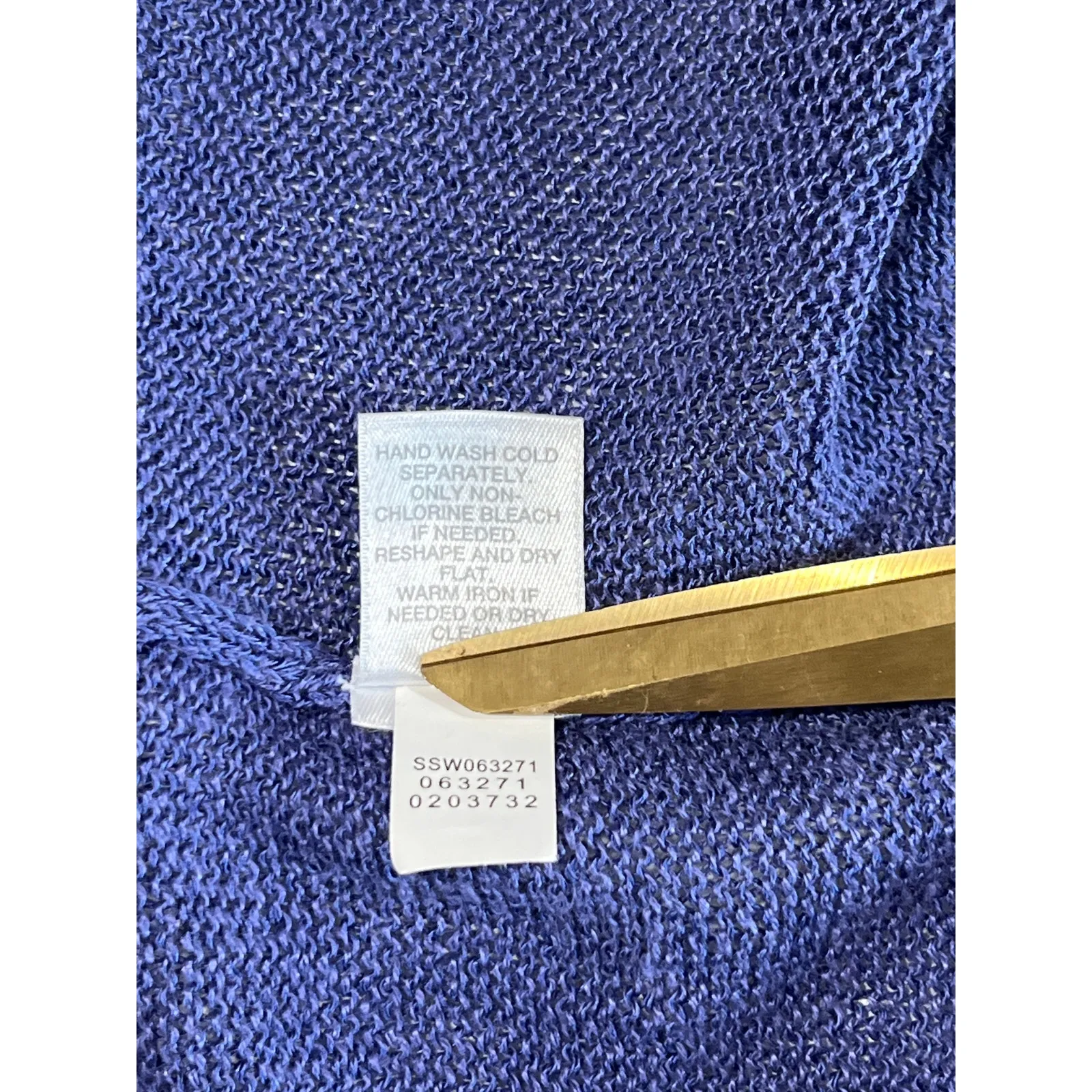 J Jill Linen Open Cardigan Women's L Purple Beachy Breathable Knit Casual Size L - Image 7