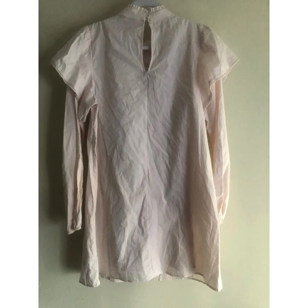 Wild Fable Women’s Dress, Long Sleeve High Neck Poplin Prairie Size Small - Image 2