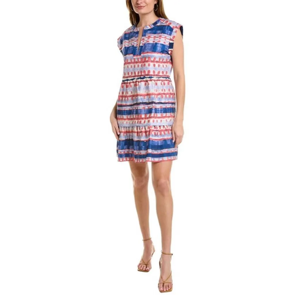 Marie Oliver Sawyer Sleeveless Tiered Mini Dress in Summer Wash Size Small - Image 13