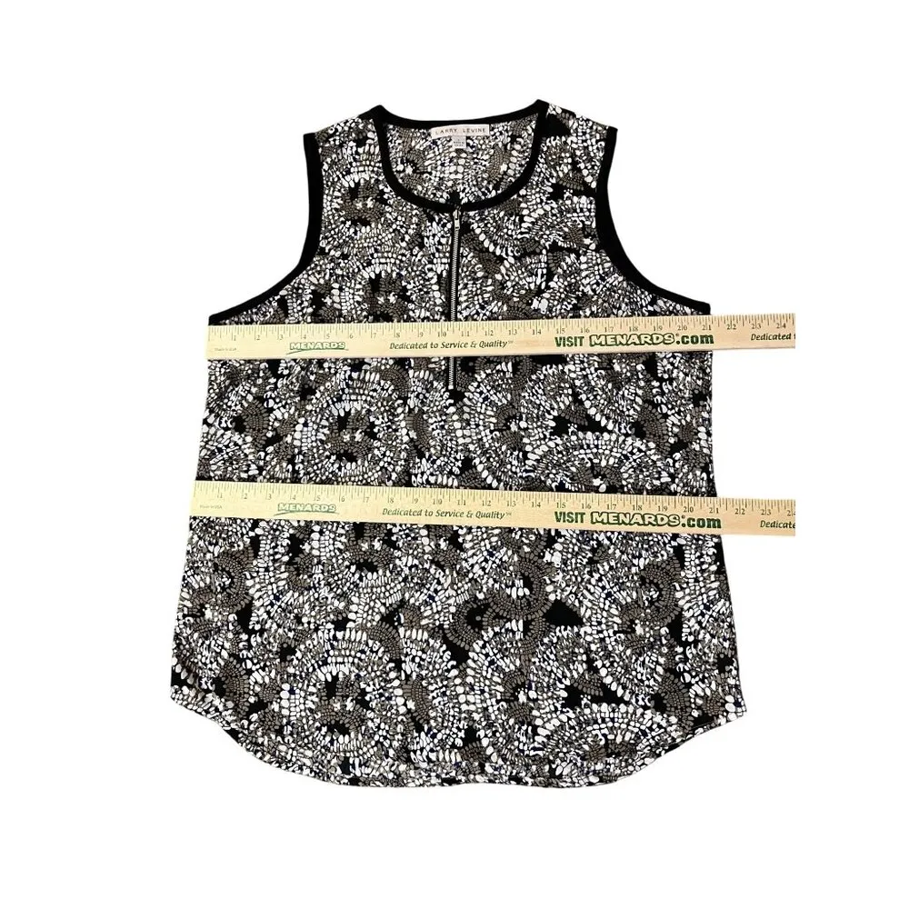 Larry Levine Blouse Womens L Used Sleeveless - Image 9