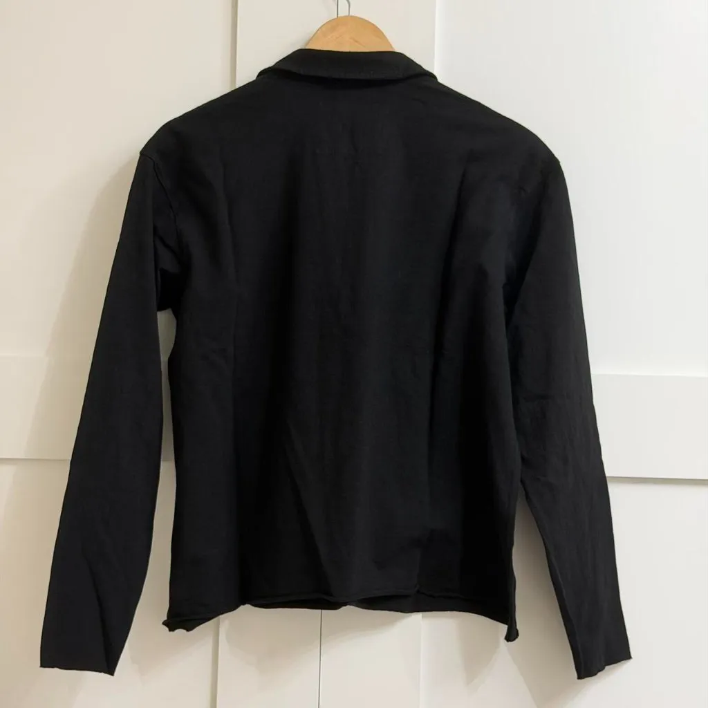 Frank & Eileen Patrick Popover Henley in Black, Size Small - Image 7