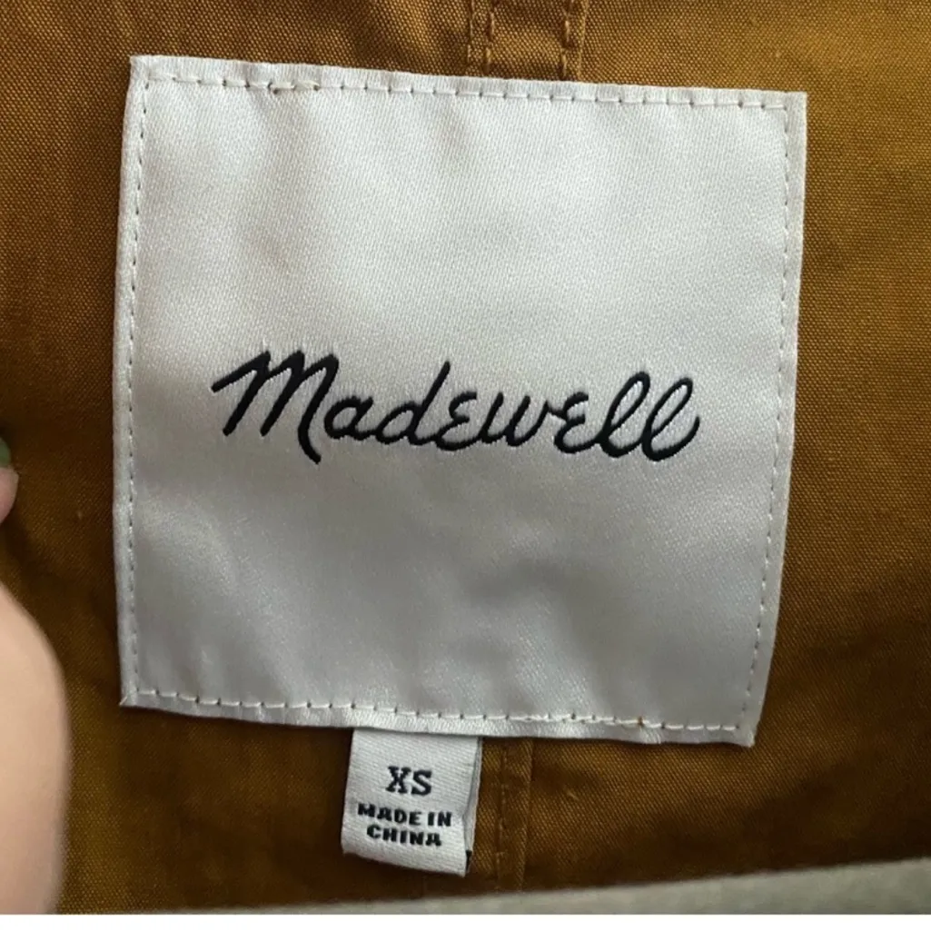Madewell Anorak Raincoat Size XS Anorak Raincoat Water Resistant Utility - Image 9