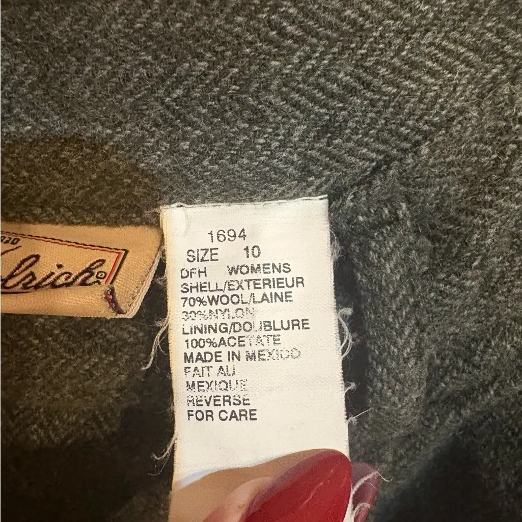 Vintage Woolrich Women’s Pants | 10 | Green/Gray | 70% Wool | Runs Small - Image 4