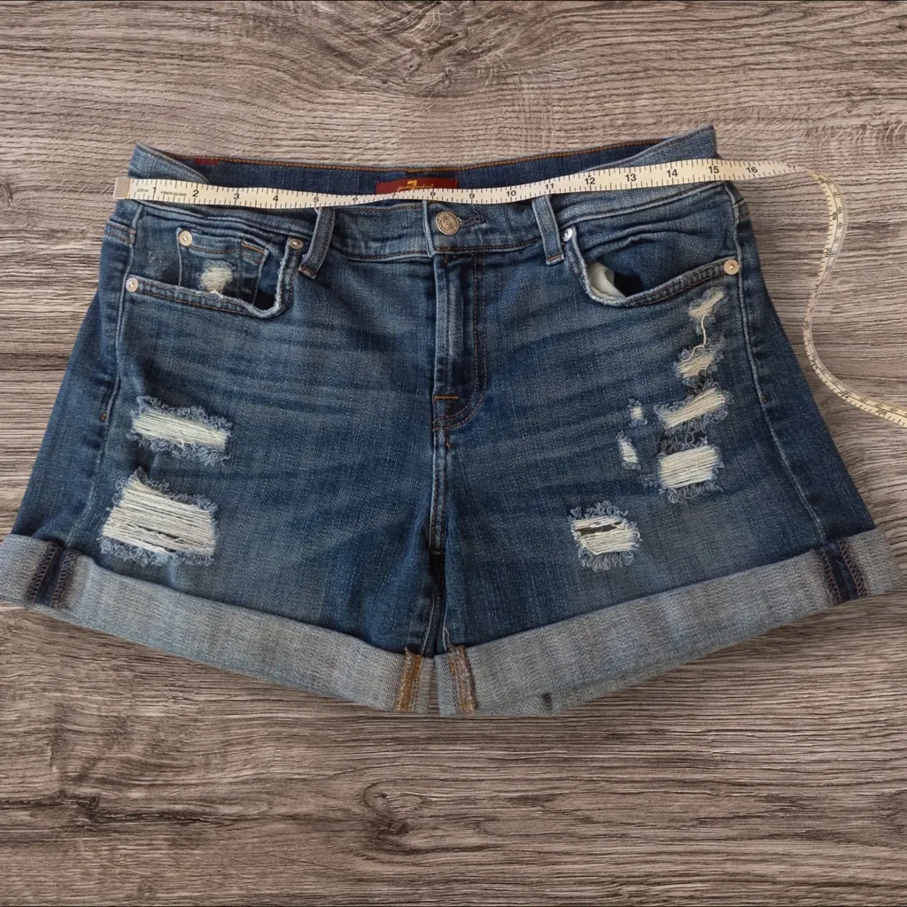 7 FOR ALL MANKIND Relaxed Mid Roll Short AU5121067 Plaza Destroy 27 - Image 9