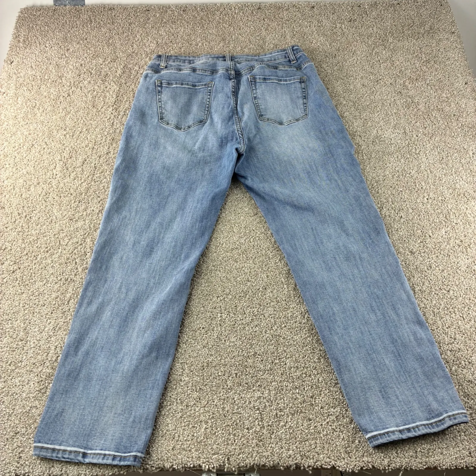 DOGMA Womens 1XL‎ Plus Size Blue Denim Jeans Comfort Stretch Casual High Rise - Image 2