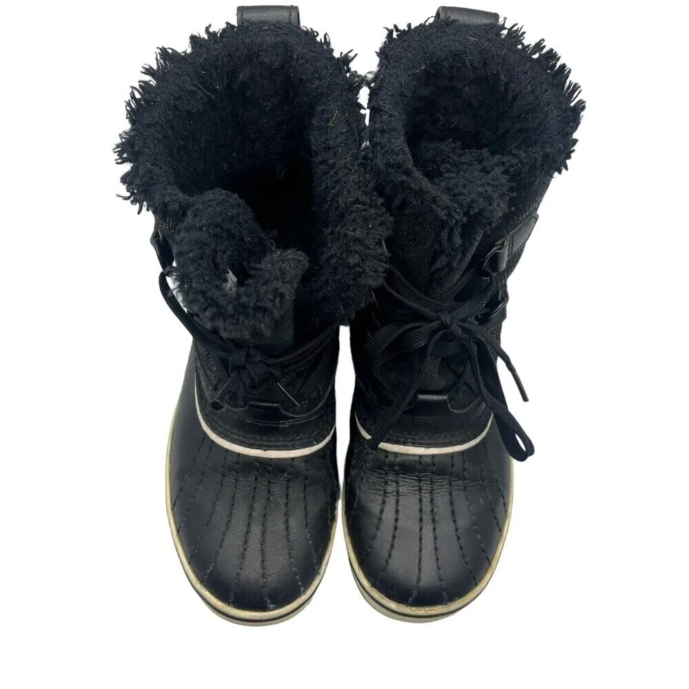 Sorel Tivoli NL1631-010 Boots Women’s Size 7 Black Waterproof Faux Fur Winter - Image 3