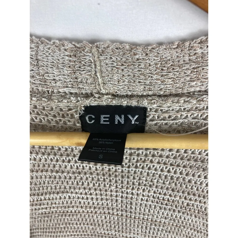 Ceny Nodstrom  ribbed knit draped open front cardigan sweater s - Image 3