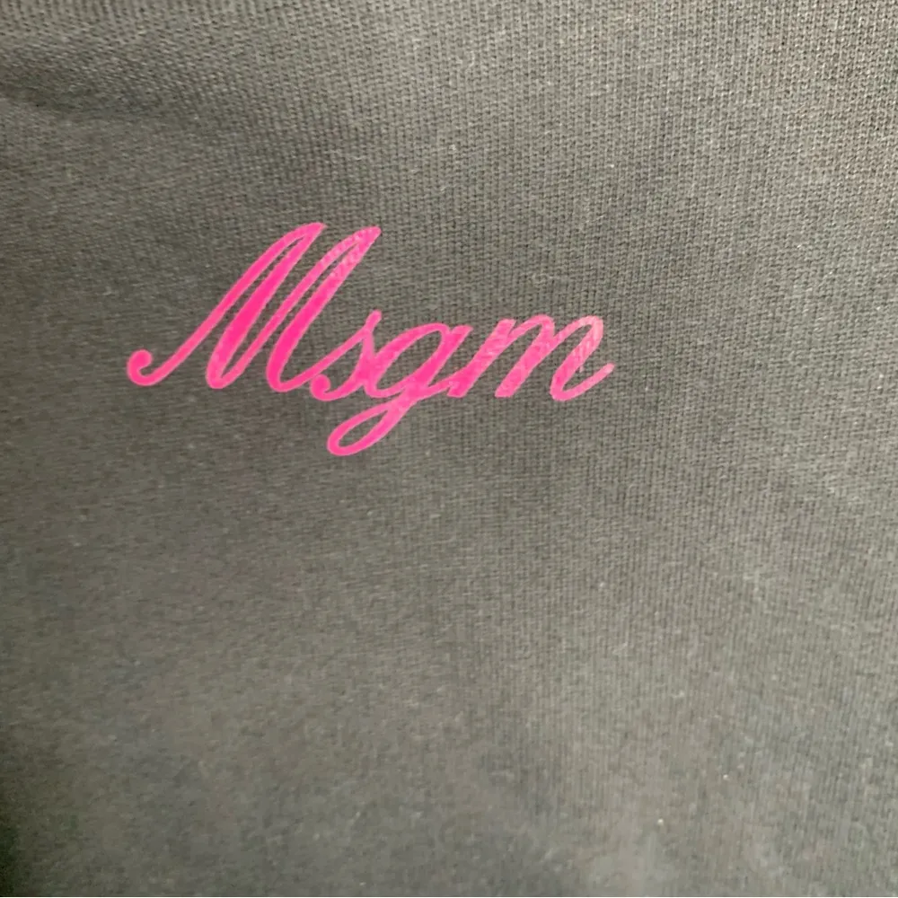 MSGM black‎ embroidered butterfly sweatshirt size small minimalist Black - Image 5