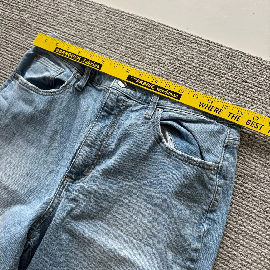 Universal Thread High Rise 90’s Straight Longer Length Bermuda Jean Shorts Sz 12 - Image 5