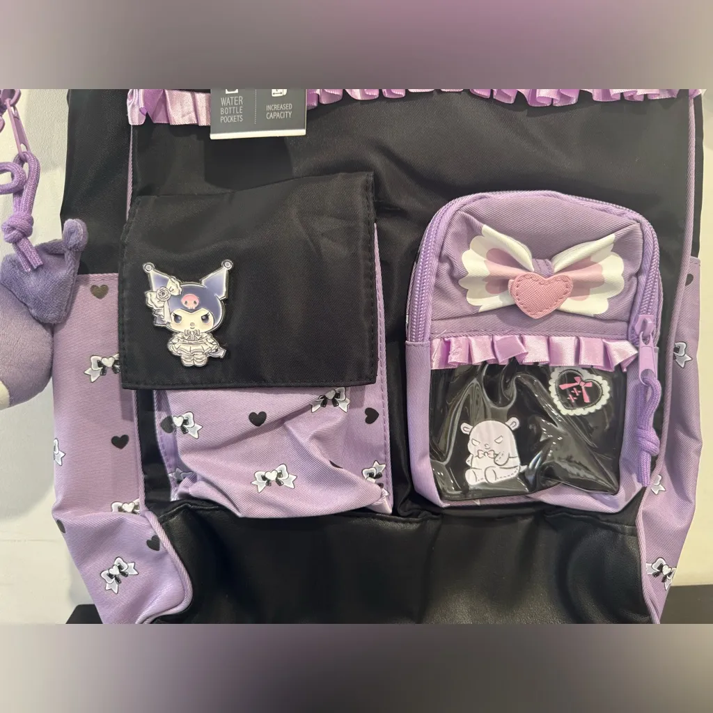 Sanrio Kuromi Lolita Multi-Pocket Backpack - Image 3