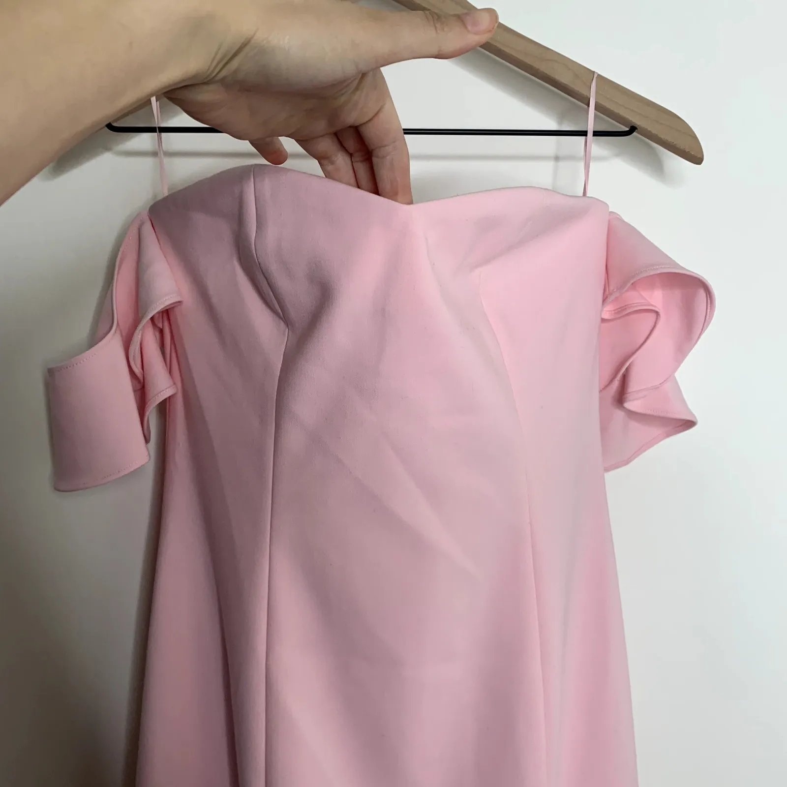 Revolve Likely Sunset Off-the-shoulder Petal Pink Dress Womens New Size 6 - Image 8