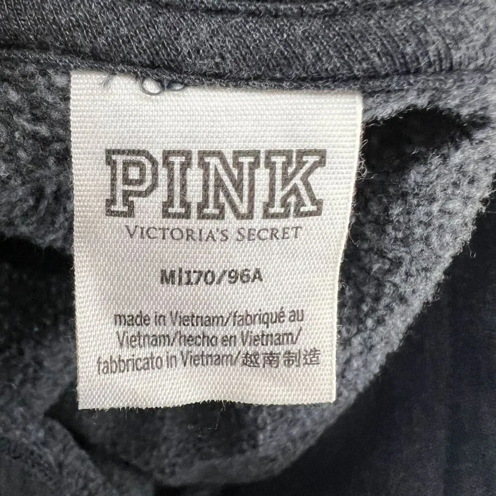 Victoria's Secret Pink Varsity CowlNeck Pullover Colorblock Periwinkle Grey M - Image 4