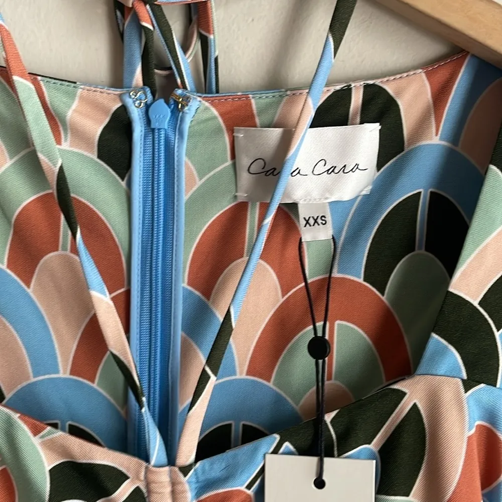 CARA CARA Loretta Dress Geo Dew Moss Size XXS - Image 5