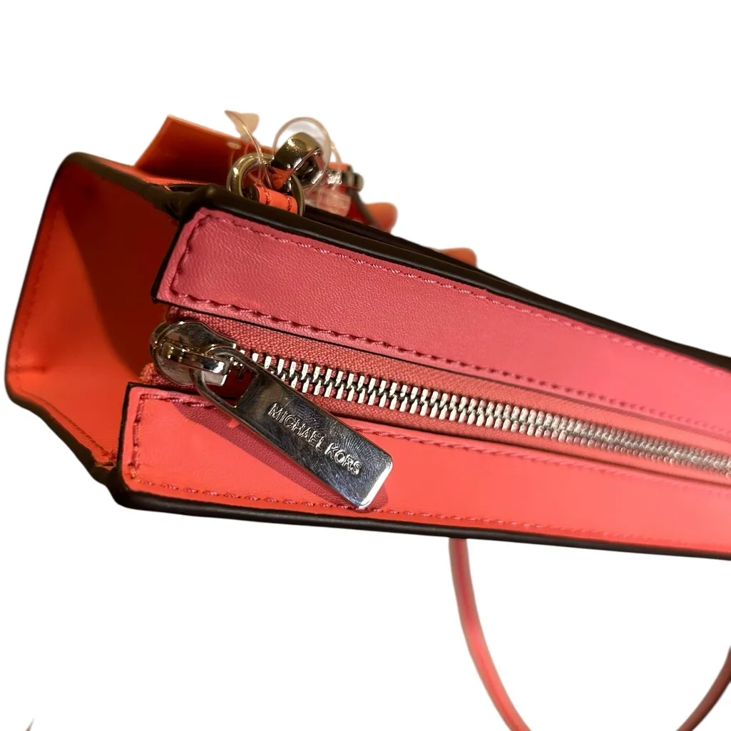 NWT MICHAEL KORS  SHEILA SMALL EAST WEST SHOULDER CROSSBODY BAG TEA ROSE‎ - Image 8