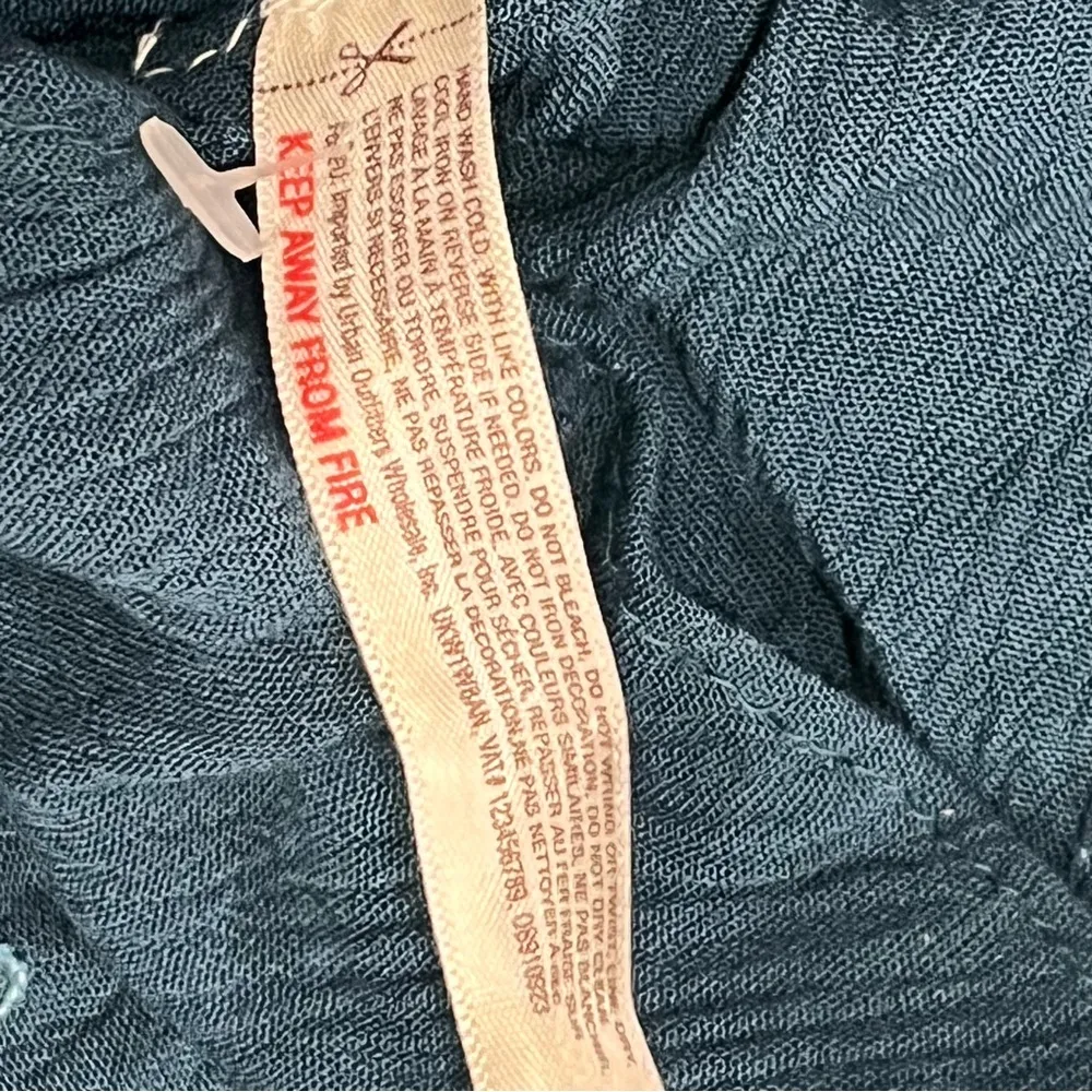 Free People Teal Sequin Embellished Double Take Slip Dress size Small - Image 10