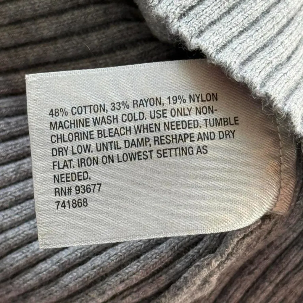 2000s grey ribbed short sleeve top - Image 5