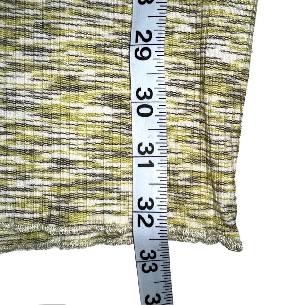 NWT Lisa Says Gah Lotta Long Sleeve Ribbed Space Dye Mini Dress in Honeydew S - Image 9