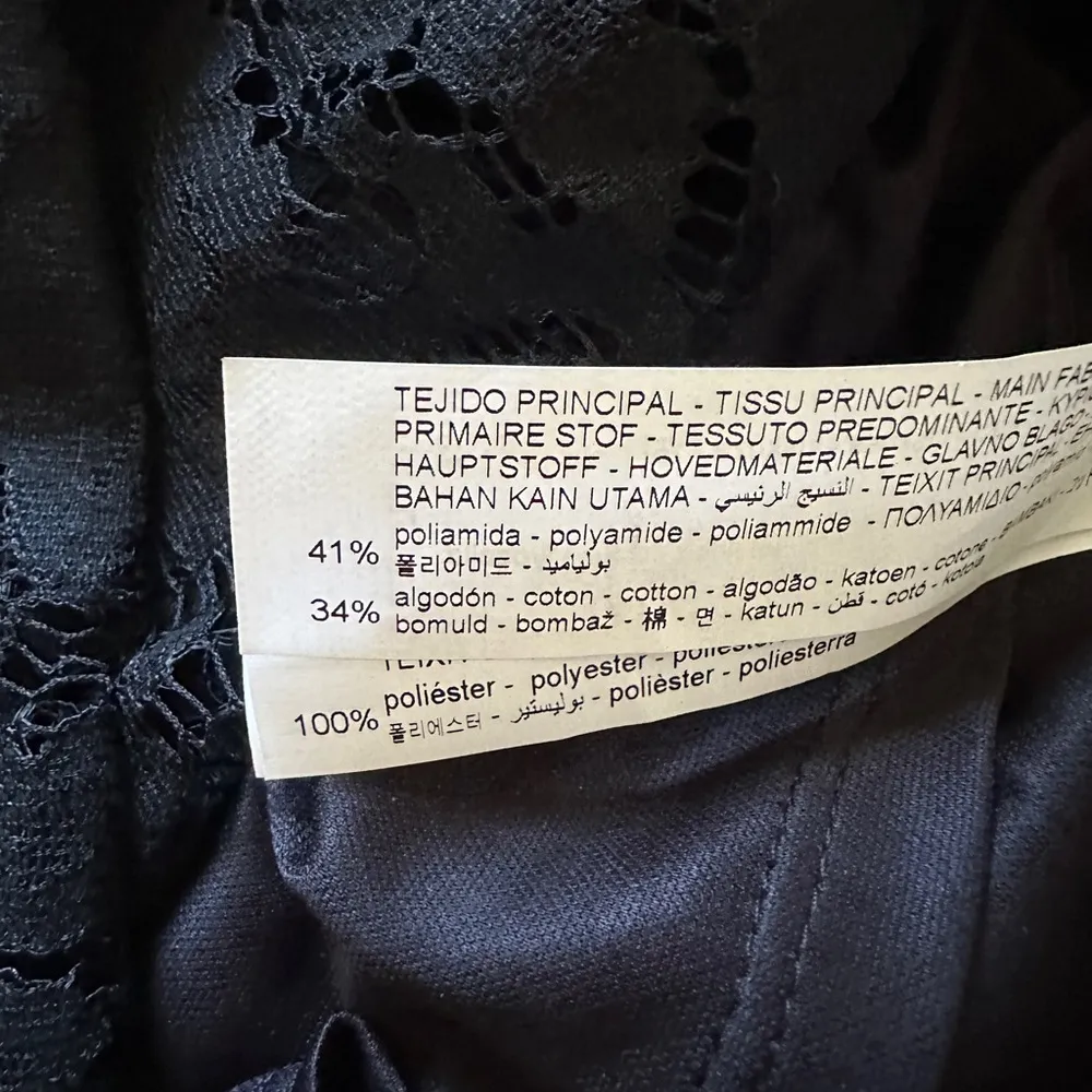 NWT  Ruched Lace Mini Dress - Black - XS - Image 16