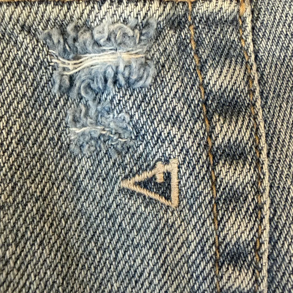 Altar'd State Light Blue Straight Leg Jeans Button Fly - Image 8