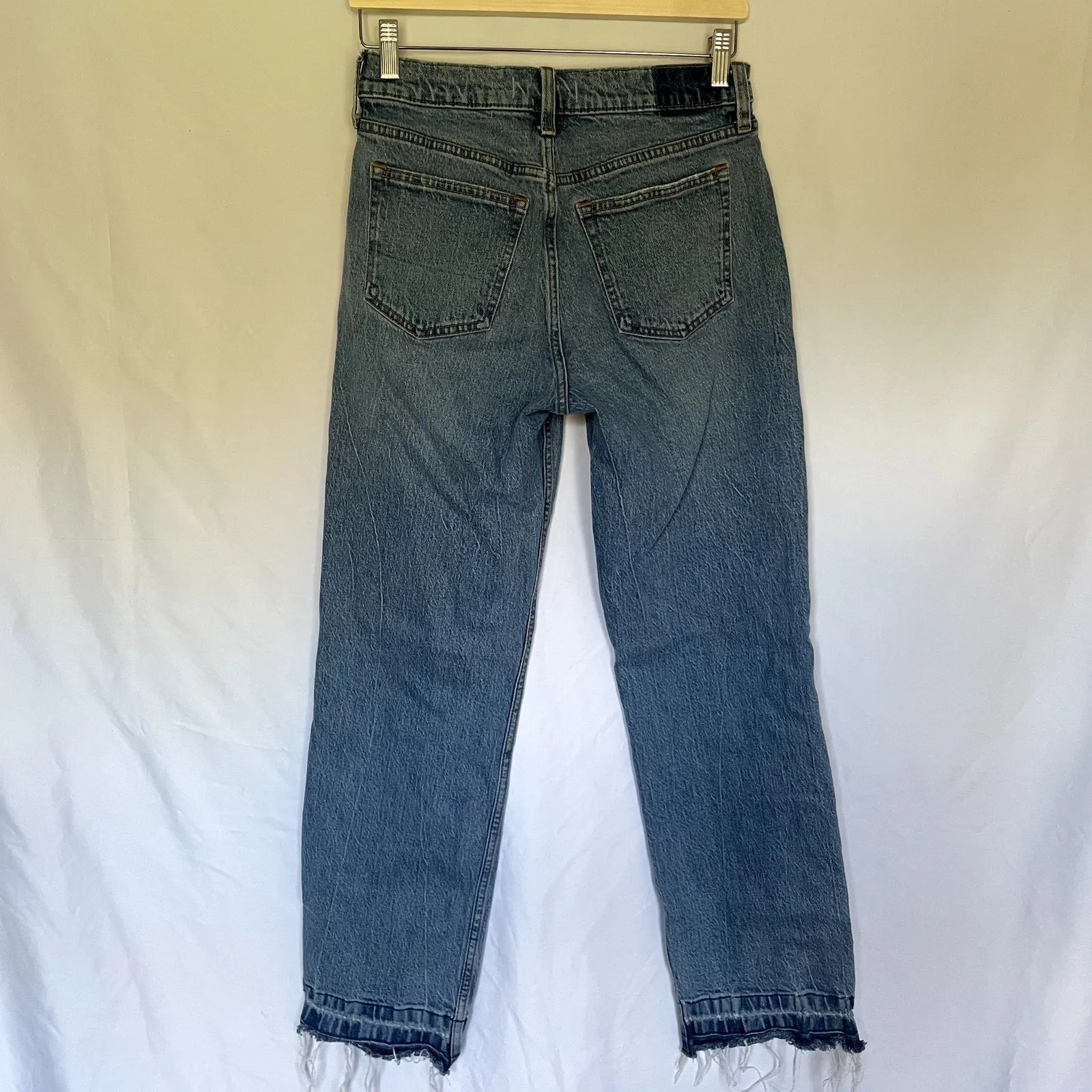 Abercrombie & Fitch medium wash the baggy low rise women's size 25 curve love - Image 7