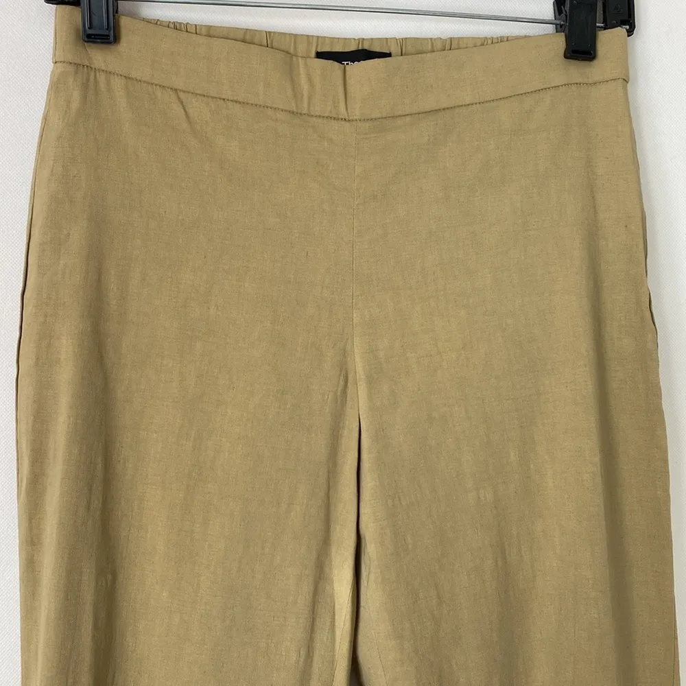 Theory Eco Crunch wash pants in beige clay size 2 NWT - Image 3